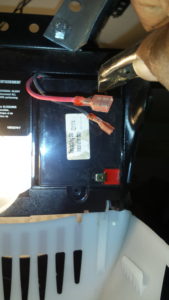 Red and black battery connector